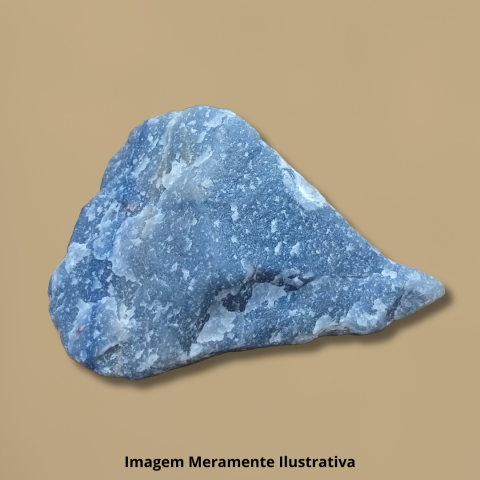 Quartzo Azul Bruto (436g) | A Pedra da Calma e do Foco - Unidade
